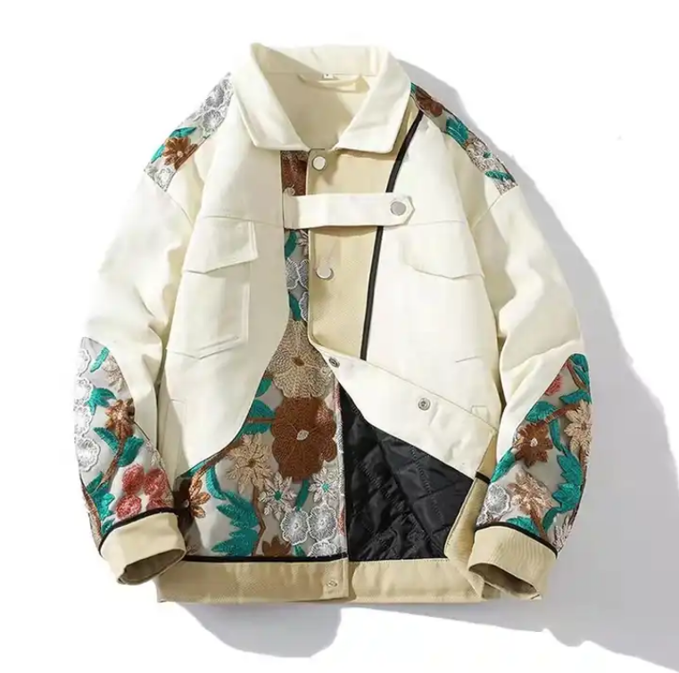 Hot Selling Embroidery Flower Pockets Custom Logo Casual Stylish Jacket For Men,Shuliqi Apparel - Men's Clothing Wholesale Manufacturer,Hot Selling Embroidery Flower Pockets Custom Logo Casual Stylish Jacket For Men | Wholesale Men's Apparel | OEM | Shuliqi