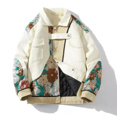 Hot Selling Embroidery Flower Pockets Custom Logo Casual Stylish Jacket For Men,Shuliqi Apparel - Men's Clothing Wholesale Manufacturer,Hot Selling Embroidery Flower Pockets Custom Logo Casual Stylish Jacket For Men | Wholesale Men's Apparel | OEM | Shuliqi