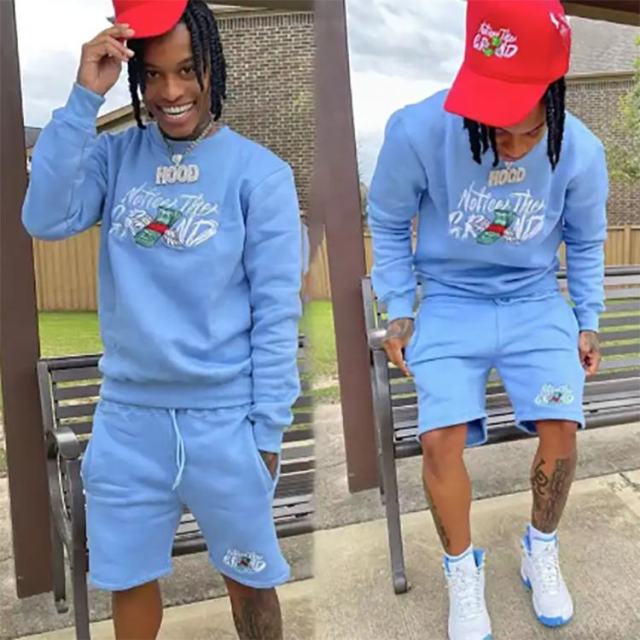 Custom Embroidery Sportswear Jogger Mens Crewneck Sweatshirts And Sweat Shorts Set Cotton 2 Piece Sweatshirt Shorts Set For Men,Shuliqi Apparel - Men's Clothing Wholesale Manufacturer,Custom Embroidery Sportswear Jogger Mens Crewneck Sweatshirts And Sweat Shorts Set Cotton 2 Piece Sweatshirt Shorts Set For Men | Wholesale Men's Apparel | OEM | Shuliqi