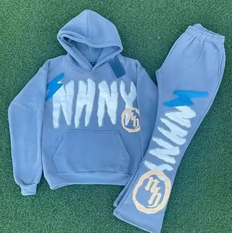 Custom 3d Puff Print Acid Wash Sweatsuits Two Pieces Oversized Cotton Joggers Set Flared Sweatpants And Hoodie Set For Men,Shuliqi Apparel - Men's Clothing Wholesale Manufacturer,Custom 3d Puff Print Acid Wash Sweatsuits Two Pieces Oversized Cotton Joggers Set Flared Sweatpants And Hoodie Set For Men | Wholesale Men's Apparel | OEM | Shuliqi