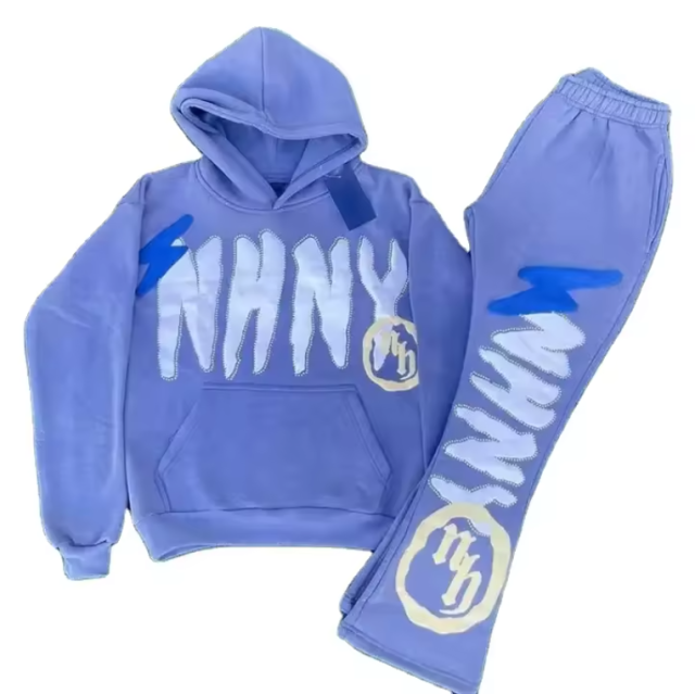 Custom 3d Puff Print Acid Wash Sweatsuits Two Pieces Oversized Cotton Joggers Set Flared Sweatpants And Hoodie Set For Men,Shuliqi Apparel - Men's Clothing Wholesale Manufacturer,Custom 3d Puff Print Acid Wash Sweatsuits Two Pieces Oversized Cotton Joggers Set Flared Sweatpants And Hoodie Set For Men | Wholesale Men's Apparel | OEM | Shuliqi