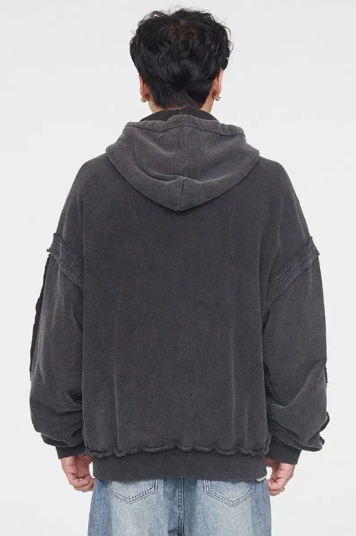 Wholesale Custom Logo French Terry Heavy Weight Hoodie Digital Print Acid Wash Raw Edges Hoodie Zip Up Vintage Hoodie For Men,Shuliqi Apparel - Men's Clothing Wholesale Manufacturer,Wholesale Custom Logo French Terry Heavy Weight Hoodie Digital Print Acid Wash Raw Edges Hoodie Zip Up Vintage Hoodie For Men | Wholesale Men's Apparel | OEM | Shuliqi