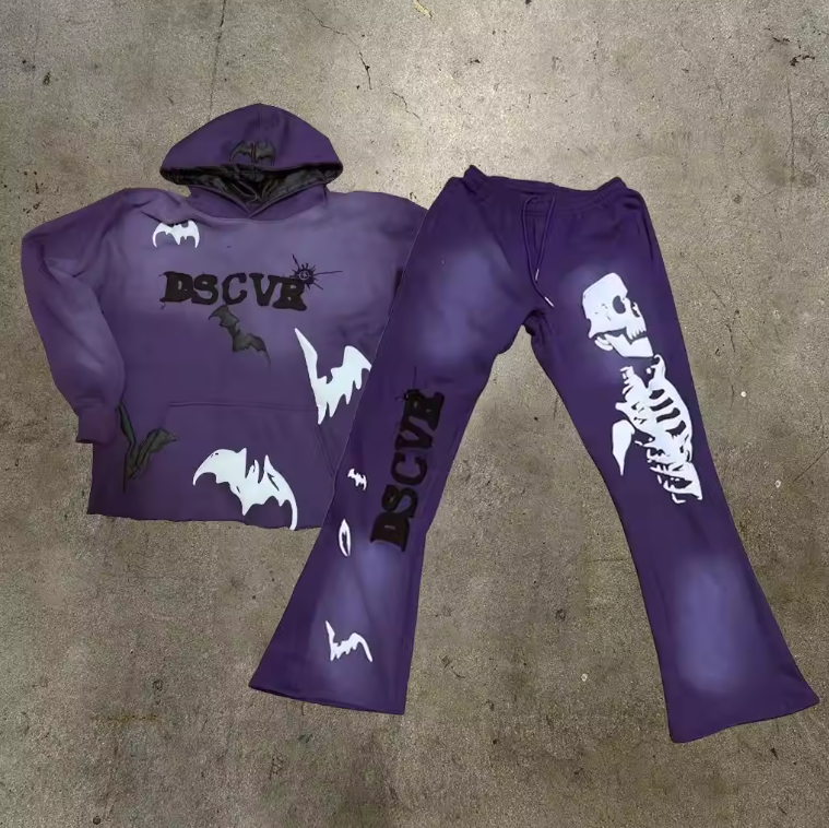 Custom Sweatsuits 100% Cotton Cropped Hoodie Men Joggers Suit Puff Printing Flared Sweatpants Sweatsuits Unisex Sets,Shuliqi Apparel - Men's Clothing Wholesale Manufacturer,Custom Sweatsuits 100% Cotton Cropped Hoodie Men Joggers Suit Puff Printing Flared Sweatpants Sweatsuits Unisex Sets | Wholesale Men's Apparel | OEM | Shuliqi