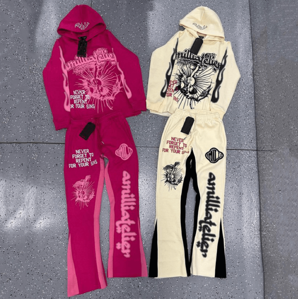 Custom High Quality 100% Cotton Two Piece Set Flare Sweatpants And Hoodie Set Puff Printing Mens Sweatsuit Track Suit,Shuliqi Apparel - Men's Clothing Wholesale Manufacturer,Custom High Quality 100% Cotton Two Piece Set Flare Sweatpants And Hoodie Set Puff Printing Mens Sweatsuit Track Suit | Wholesale Men's Apparel | OEM | Shuliqi