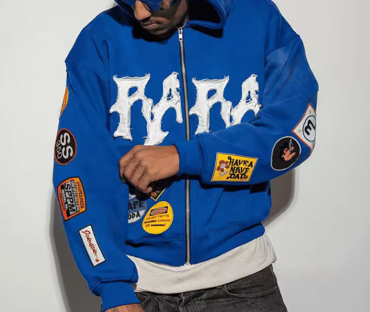 Custom Embroidered Patches Logo Streetwear Vintage Black Heavyweight Cotton Full Zip Up Men's Hoodies,Shuliqi Apparel - Men's Clothing Wholesale Manufacturer,Custom Embroidered Patches Logo Streetwear Vintage Black Heavyweight Cotton Full Zip Up Men's Hoodies | Wholesale Men's Apparel | OEM | Shuliqi
