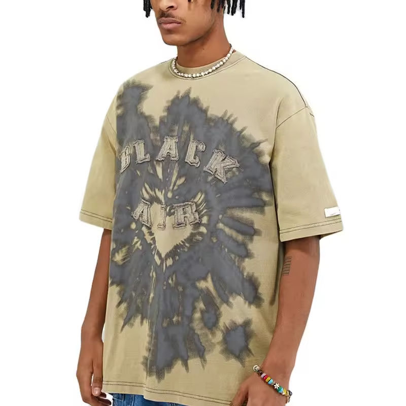 Short Sleeve High Quality Vintage Acid Wash Custom Screen Printed Embroidery Patch T Shirt For Men,Shuliqi Apparel - Men's Clothing Wholesale Manufacturer,Short Sleeve High Quality Vintage Acid Wash Custom Screen Printed Embroidery Patch T Shirt For Men | Wholesale Men's Apparel | OEM | Shuliqi