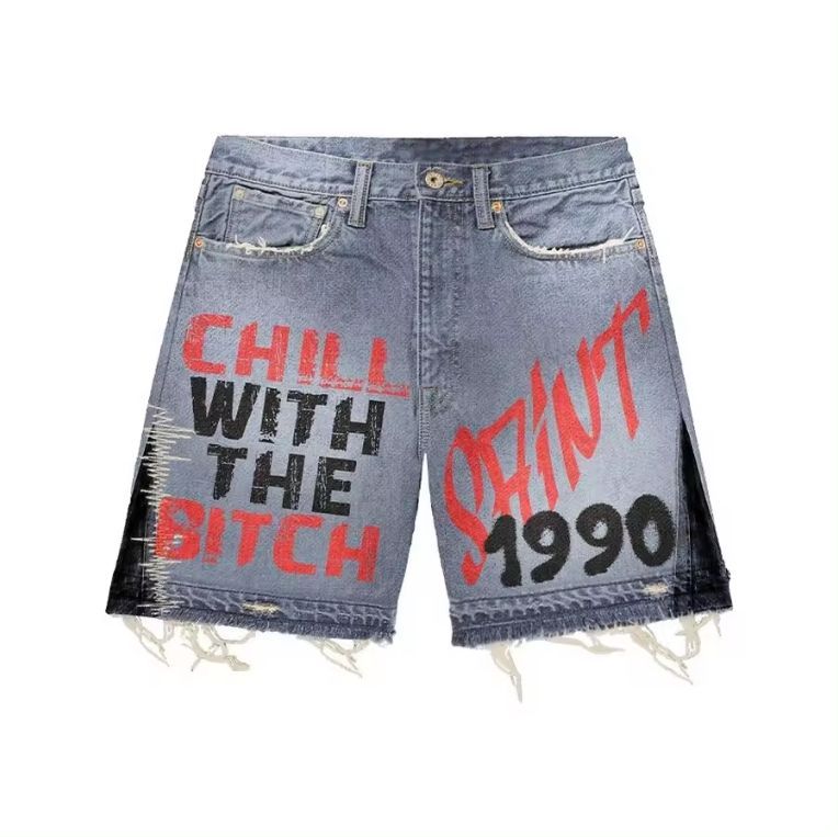 Custom High Quality Printing Acid Wash Raw Hem Denim Patchwork Streetwear Jeans Shorts Manufacturer,Shuliqi Apparel - Men's Clothing Wholesale Manufacturer,Custom High Quality Printing Acid Wash Raw Hem Denim Patchwork Streetwear Jeans Shorts Manufacturer | Wholesale Men's Apparel | OEM | Shuliqi