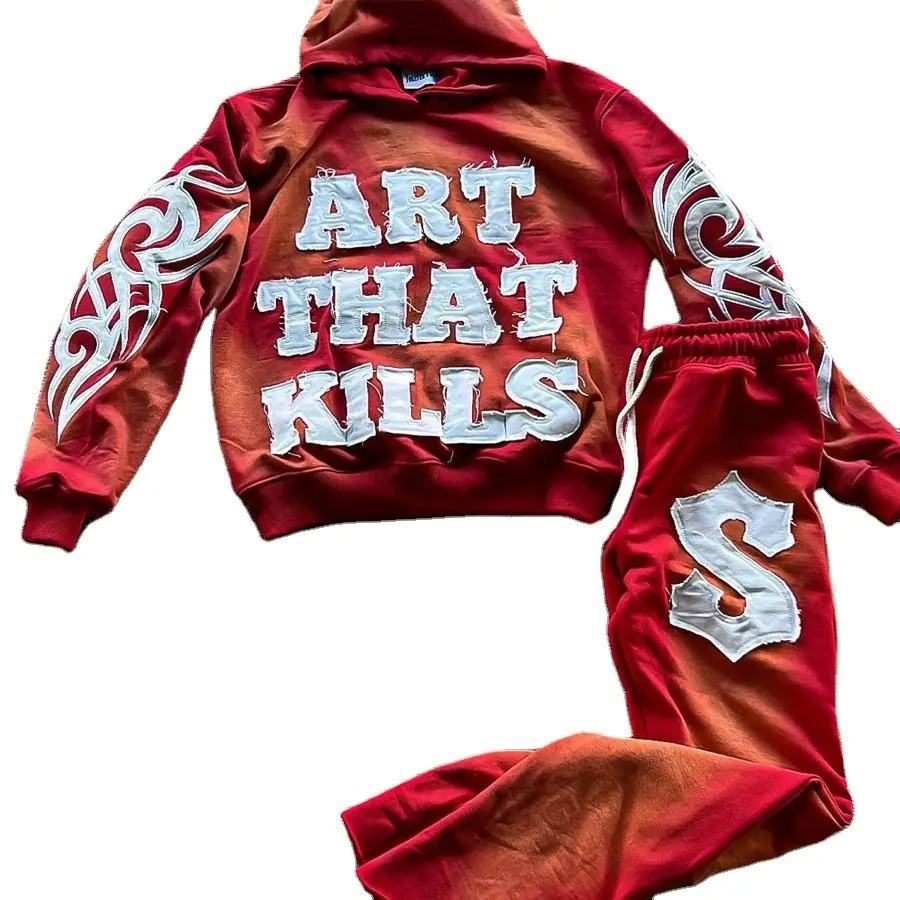 Custom manufacturer applique embroidery hoodies high quality french terry tracksuit distressed sun faded hoodie,Shuliqi Apparel - Men's Clothing Wholesale Manufacturer,Custom manufacturer applique embroidery hoodies high quality french terry tracksuit distressed sun faded hoodie | Wholesale Men's Apparel | OEM | Shuliqi