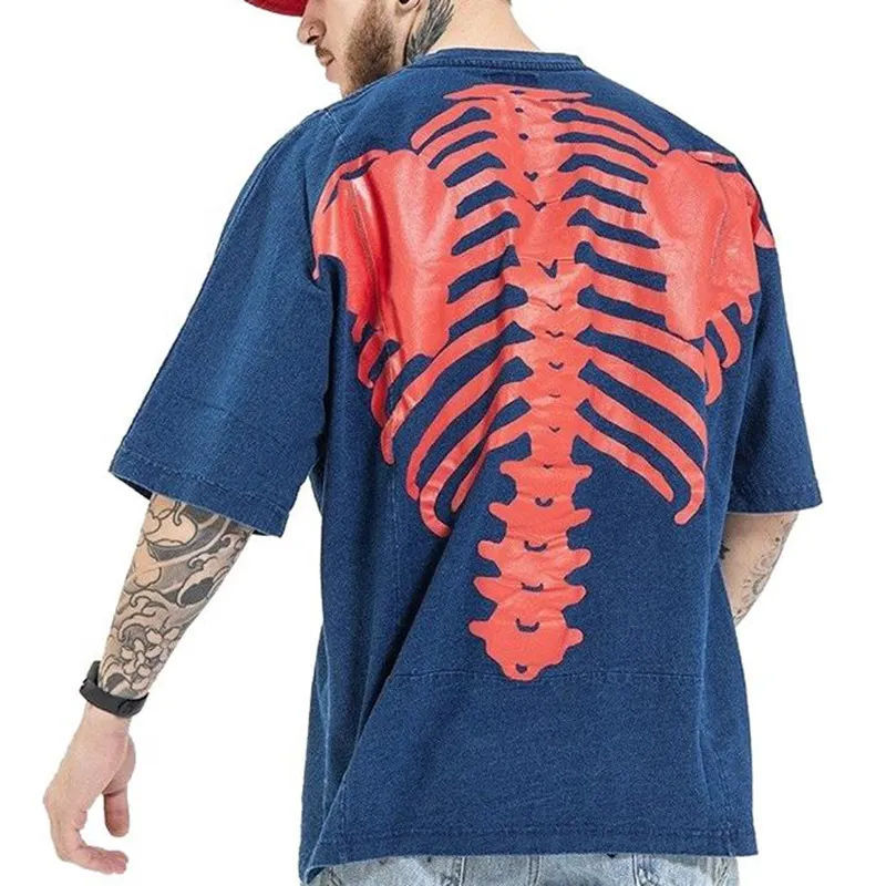 Manufacturers custom mens printed t shirt back print skeleton tshirt men's silk screen printing t-shirts,Shuliqi Apparel - Men's Clothing Wholesale Manufacturer,Manufacturers custom mens printed t shirt back print skeleton tshirt men's silk screen printing t-shirts | Wholesale Men's Apparel | OEM | Shuliqi