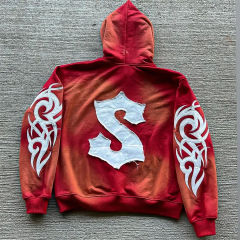 Custom manufacturer applique embroidery hoodies high quality french terry tracksuit distressed sun faded hoodie,Shuliqi Apparel - Men's Clothing Wholesale Manufacturer,Custom manufacturer applique embroidery hoodies high quality french terry tracksuit distressed sun faded hoodie | Wholesale Men's Apparel | OEM | Shuliqi