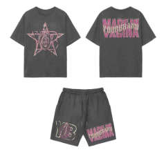 Summer Short Sleeve T-shirt Short Set Custom Screen Print Acid Wash Heavyweight 100% Cotton T Shirt And Sweat Shorts Set For Men,Shuliqi Apparel - Men's Clothing Wholesale Manufacturer,Summer Short Sleeve T-shirt Short Set Custom Screen Print Acid Wash Heavyweight 100% Cotton T Shirt And Sweat Shorts Set For Men | Wholesale Men's Apparel | OEM | Shuliqi