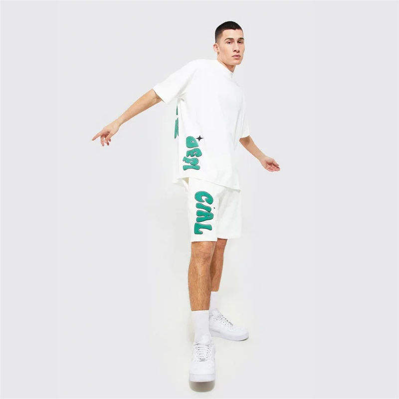 Two piece graphic t shirts tshirt short set summer men clothing custom 2 piece puff printing t shirt and shorts set for men,Shuliqi Apparel - Men's Clothing Wholesale Manufacturer,Two piece graphic t shirts tshirt short set summer men clothing custom 2 piece puff printing t shirt and shorts set for men | Wholesale Men's Apparel | OEM | Shuliqi