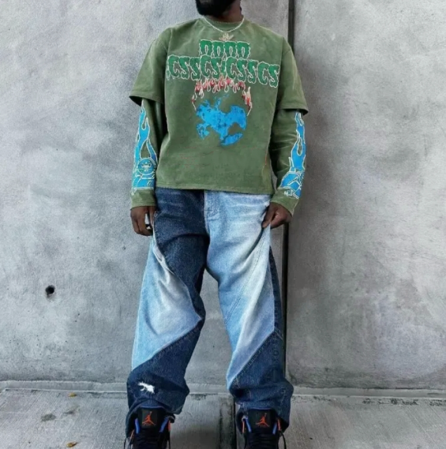Custom manuacfaturer long sleeve distressed 100% cotton men tee double layer digital print vintage acid wash t shirts,Shuliqi Apparel - Men's Clothing Wholesale Manufacturer,Custom manuacfaturer long sleeve distressed 100% cotton men tee double layer digital print vintage acid wash t shirts | Wholesale Men's Apparel | OEM | Shuliqi