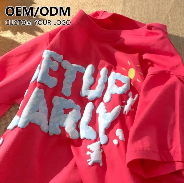Manufacturer puff printed t-shirt streetwear 3d puff printing heavyweight high quality tshirt,Shuliqi Apparel - Men's Clothing Wholesale Manufacturer,Manufacturer puff printed t-shirt streetwear 3d puff printing heavyweight high quality tshirt | Wholesale Men's Apparel | OEM | Shuliqi