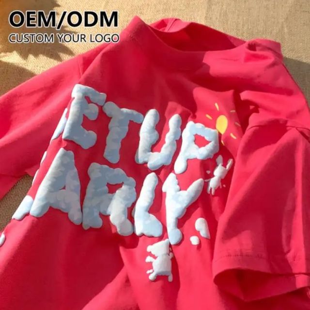Manufacturer puff printed t-shirt streetwear 3d puff printing heavyweight high quality tshirt,Shuliqi Apparel - Men's Clothing Wholesale Manufacturer,Manufacturer puff printed t-shirt streetwear 3d puff printing heavyweight high quality tshirt | Wholesale Men's Apparel | OEM | Shuliqi