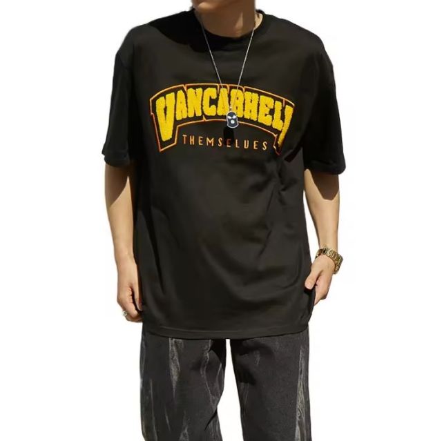 Short-sleeved Streetwear custom 3d chenille embroidery t-shirt high quality heavy weight t shirt,Shuliqi Apparel - Men's Clothing Wholesale Manufacturer,Short-sleeved Streetwear custom 3d chenille embroidery t-shirt high quality heavy weight t shirt | Wholesale Men's Apparel | OEM | Shuliqi