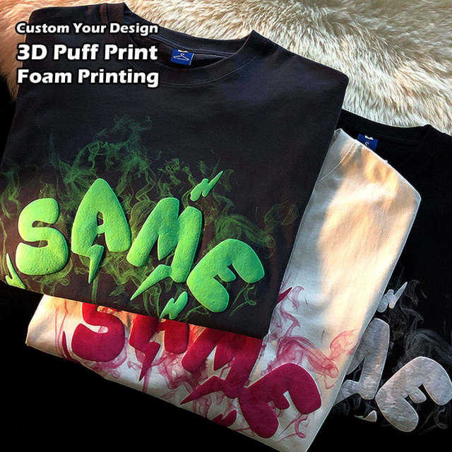 Custom Fashion High Quality 100% Cotton Tshirt Plus Size Screen Print T shirts Short Sleeve Men's 3D Foam Puff Printing T-Shirt,Shuliqi Apparel - Men's Clothing Wholesale Manufacturer,Custom Fashion High Quality 100% Cotton Tshirt Plus Size Screen Print T shirts Short Sleeve Men's 3D Foam Puff Printing T-Shirt | Wholesale Men's Apparel | OEM | Shuliqi