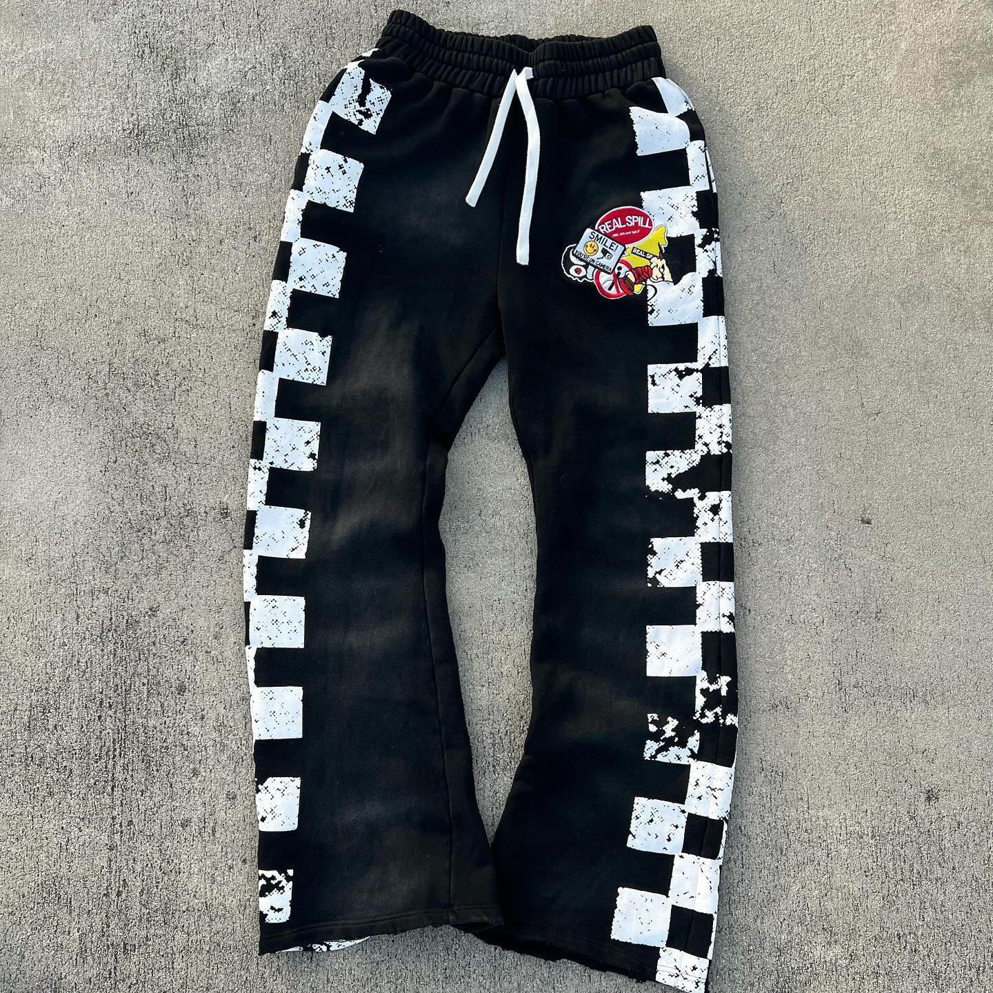 Streetwear Custom Logo Screen Printing Stack Boot Cut Distressed Cotton Sweat Pants Jogger Acid Wash Flare Sweatpants Men,Shuliqi Apparel - Men's Clothing Wholesale Manufacturer,Streetwear Custom Logo Screen Printing Stack Boot Cut Distressed Cotton Sweat Pants Jogger Acid Wash Flare Sweatpants Men | Wholesale Men's Apparel | OEM | Shuliqi
