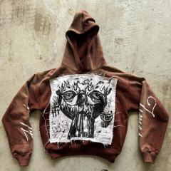 Oem Custom Heavyweight French Terry Cotton Hoodie Streetwear Distressed Embroidered Patch Hoodie Vintage Acid Wash Hoodie Mens,Shuliqi Apparel - Men's Clothing Wholesale Manufacturer,Oem Custom Heavyweight French Terry Cotton Hoodie Streetwear Distressed Embroidered Patch Hoodie Vintage Acid Wash Hoodie Mens | Wholesale Men's Apparel | OEM | Shuliqi