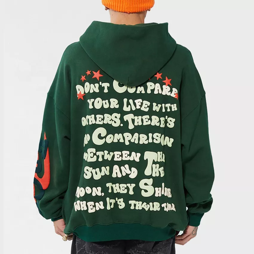 high quality custom 3d foam print hoodie manufacturer Streetwear french terry cotton unisex cropped Puff Printing Hoodie men,Shuliqi Apparel - Men's Clothing Wholesale Manufacturer,high quality custom 3d foam print hoodie manufacturer Streetwear french terry cotton unisex cropped Puff Printing Hoodie men | Wholesale Men's Apparel | OEM | Shuliqi