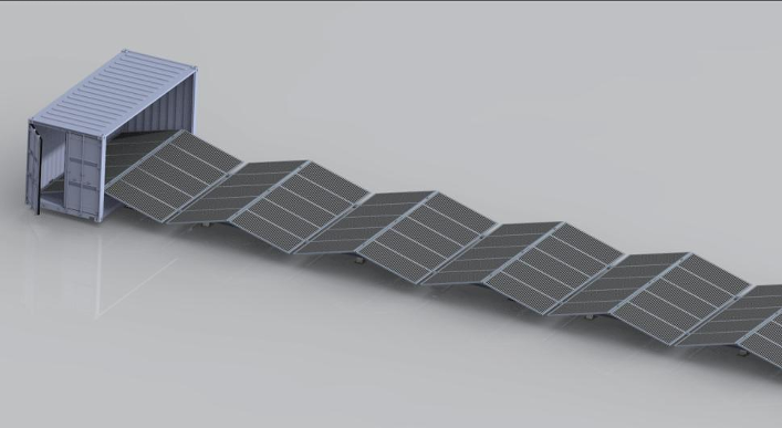 ApolloFlow- Mobile Solar Power Station by 20ft Container - SC20HQ-M-100K / SC20HQ-M-80K, with battery (optional)