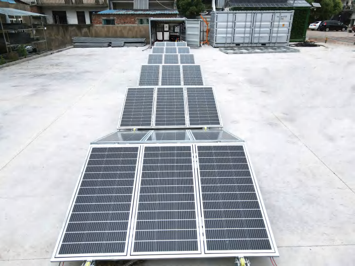 ApolloFlow- Mobile Solar Power Station by 8ft or 10ft Container - SC10GP-M-40K /  SC08GP-M-20K, with battery (optional)
