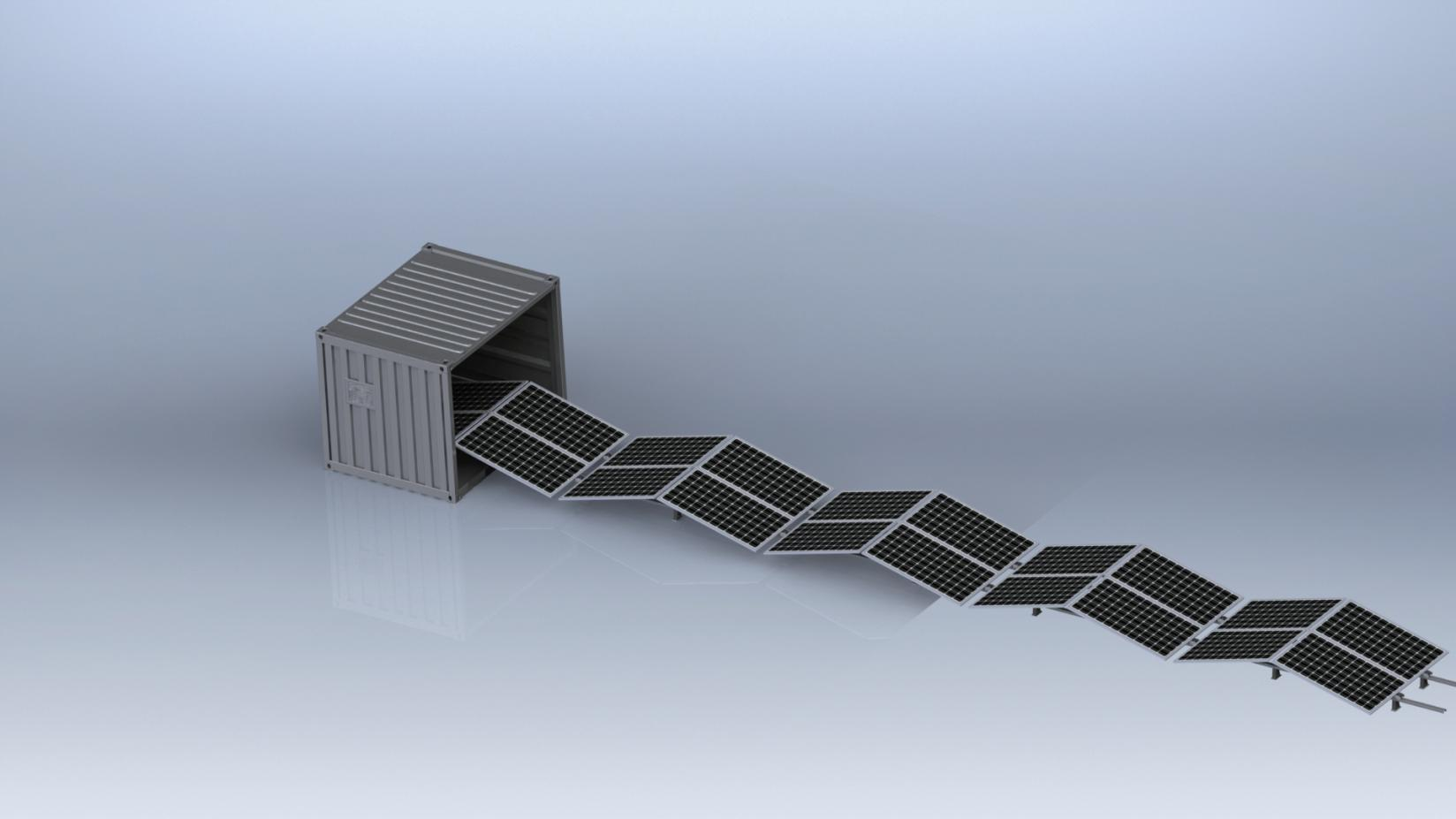 ApolloFlow- Mobile Solar Power Station by 8ft or 10ft Container - SC10GP-M-40K /  SC08GP-M-20K, with battery (optional)