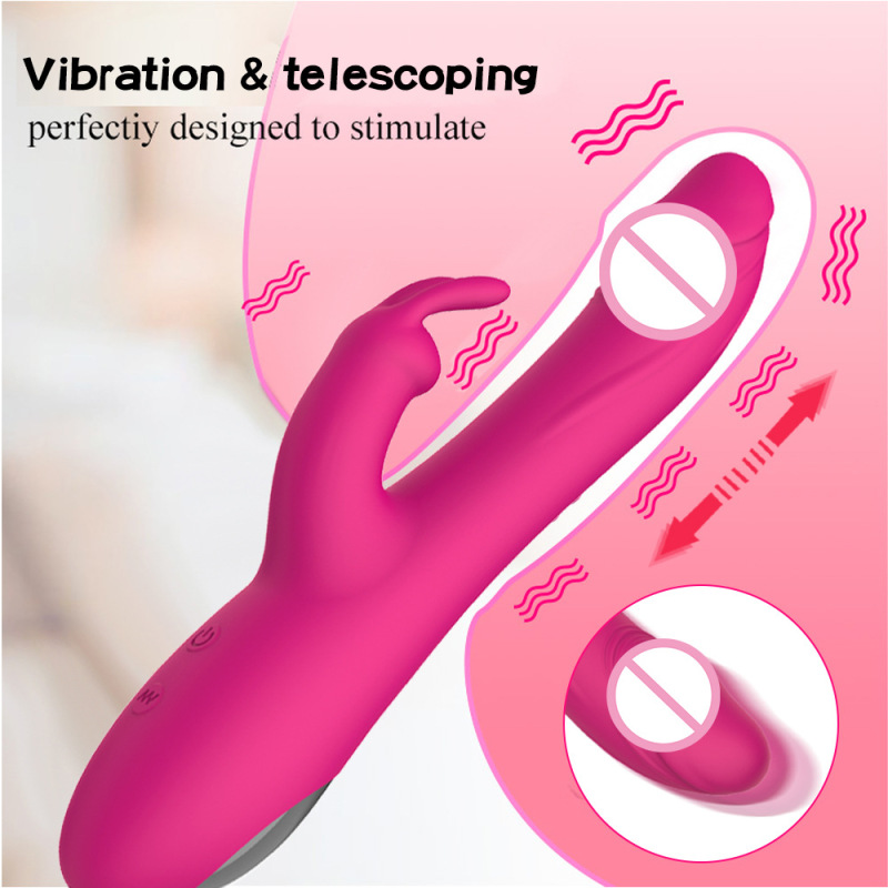 Rabbit Vibrator Thrusting Dildo G Spot Vibrators Adult Sex Toy for Women and Couple Pleasure