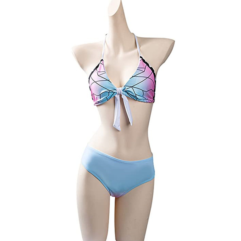 Kochou Shinobu Swimming Suit Demon Slayer Swimsuit Cos Kimetsu no Yaiba Shinobu Summer Swimwear anime Cosplay Outfits