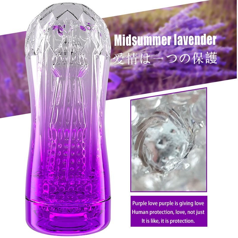 Male masturbator Aircraft Cup vacuum Breathable Adult Products Inverted mold Transparent Vagina Adult Endurance Exercise Sex