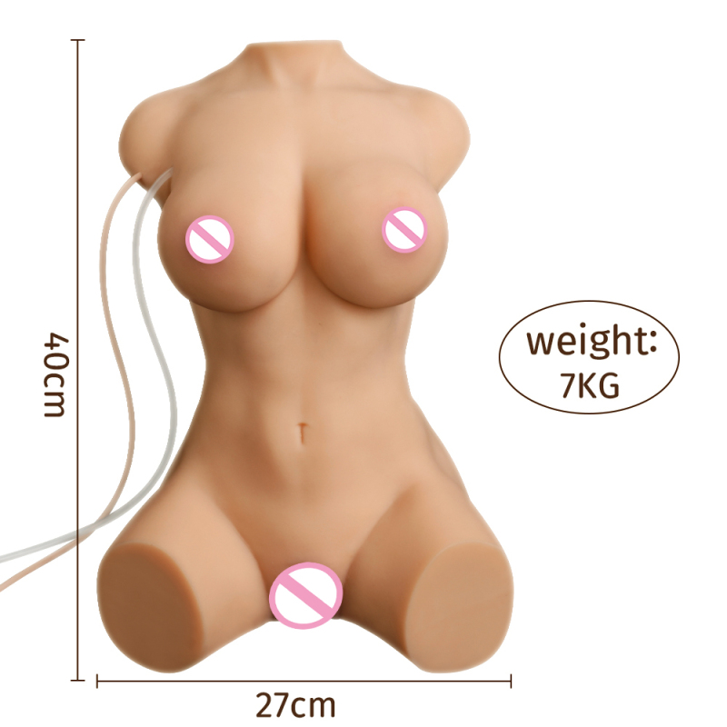 XISE rechargeable tight realistic pussy big half body vibrating 3D usb vagina anus torso boobs ass toy for woman masturbation