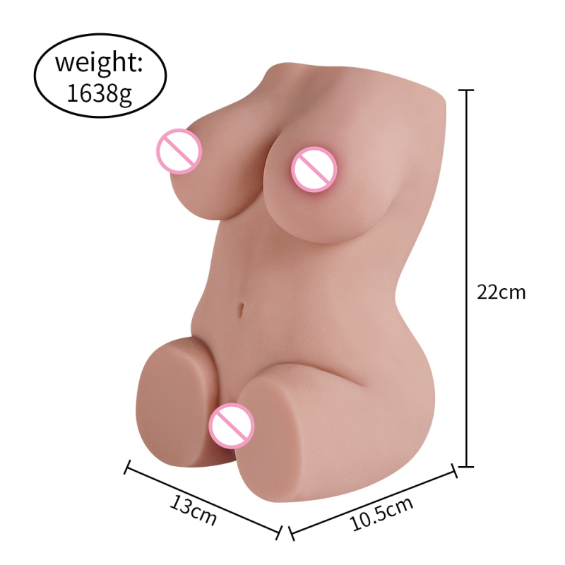 XISE Sex Doll with Vagina &amp; Tight Anus 3 in 1 Realistic Pocket Pussy with 7 vibration modes sex toy for male masturbator