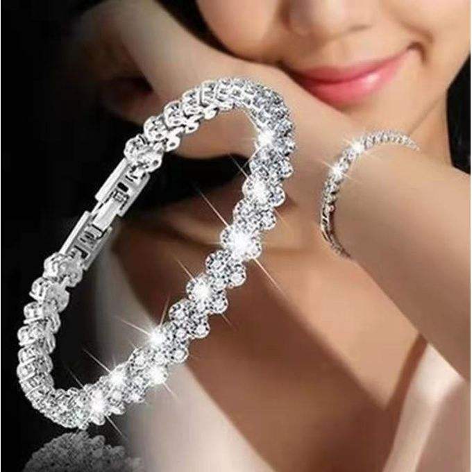 Elegant Female Crystal Bracelet-Transparent