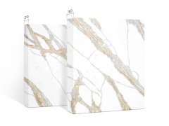 Calacatta Nile Gold Quartz Stone Large Slab 3500x2000mm