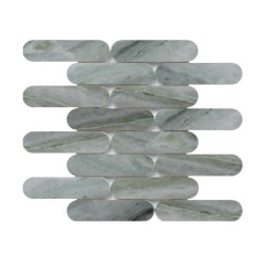 Strip Mixed Color Marble Stone Mosaic Tile