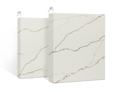 Arctic Storm Calacatta Quartz Stone For Kitchen Countertop