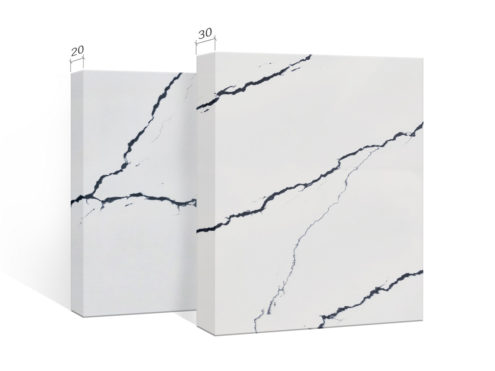 Nordic Storm Calacatta Quartz Stone Super Jumbo For Kitchen Island