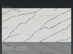 Nordic Storm Calacatta Quartz Stone Super Jumbo For Kitchen Island