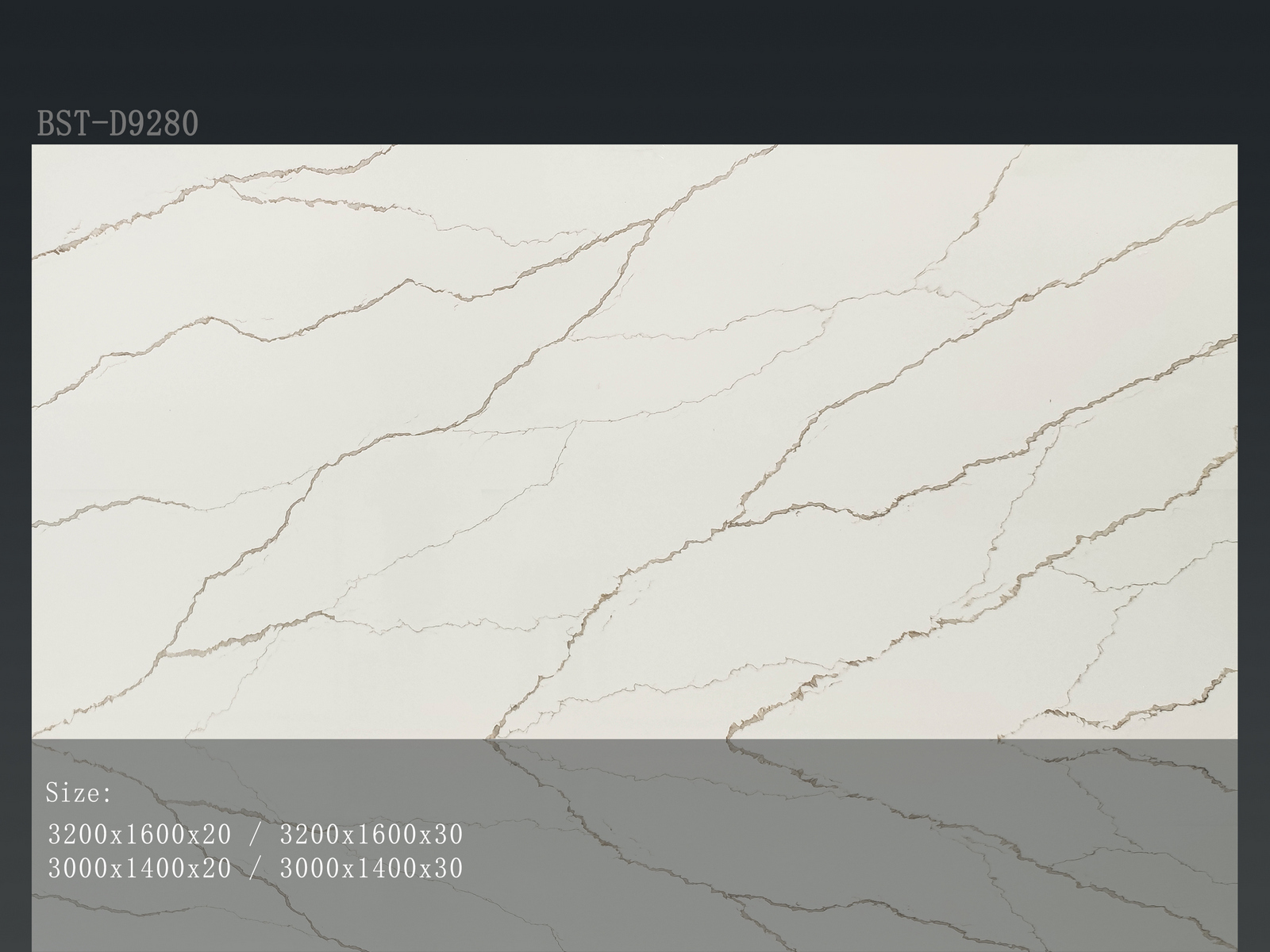 Arctic Storm Calacatta Quartz Stone For Kitchen Countertop