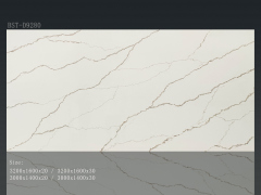 Arctic Storm Calacatta Quartz Stone For Kitchen Countertop