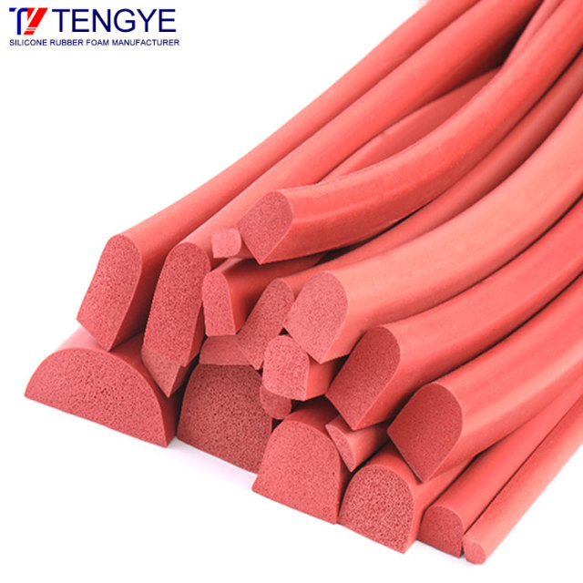 Silicone foam seal strip