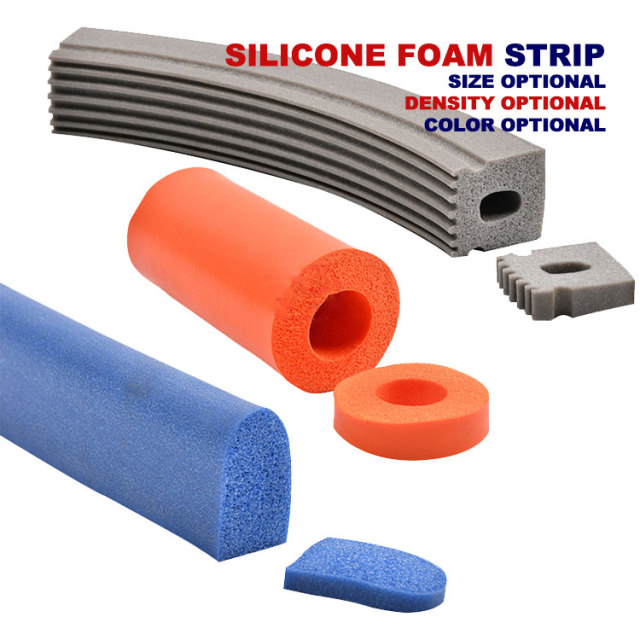 Silicone foam strip