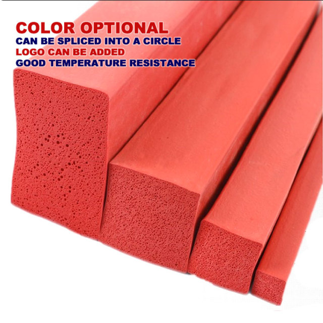Square silicone foam strip