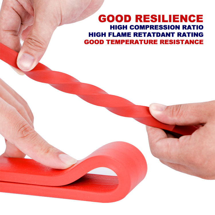 Square silicone foam strip
