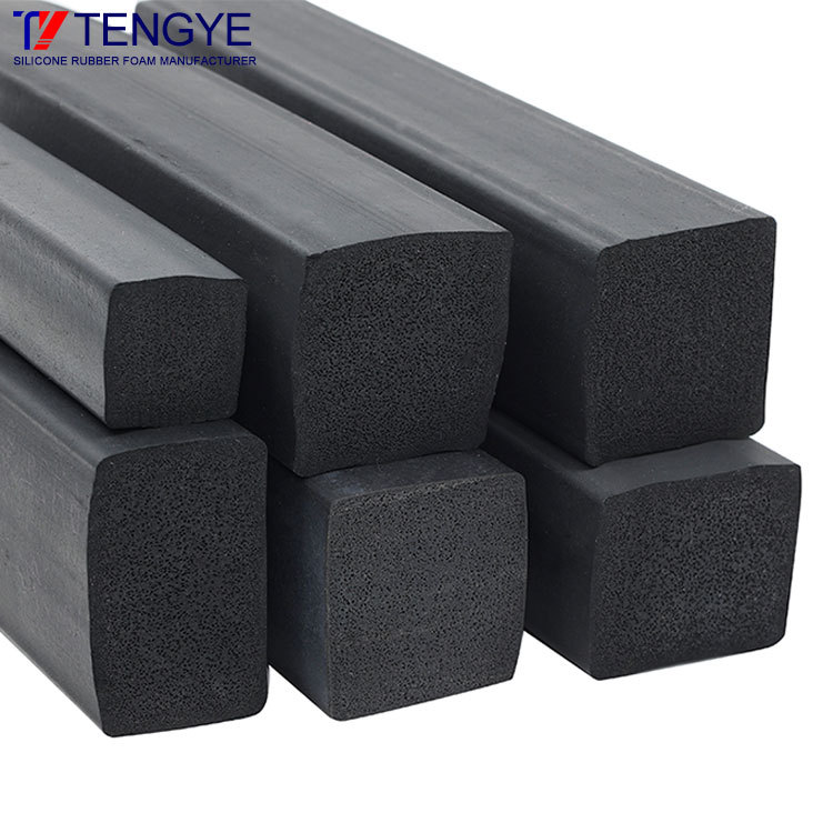 Silicone rubber foam strip