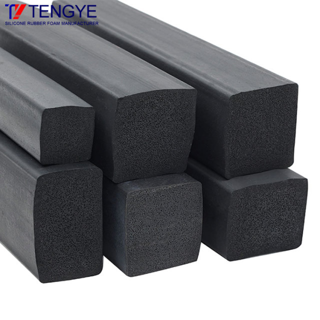 Silicone rubber foam strip