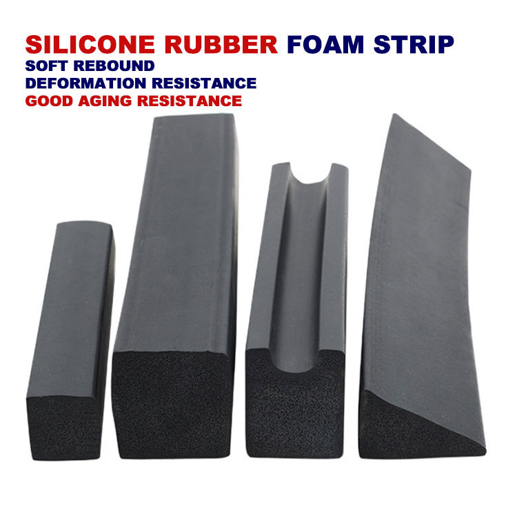 Silicone rubber foam strip