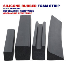 Silicone rubber foam strip