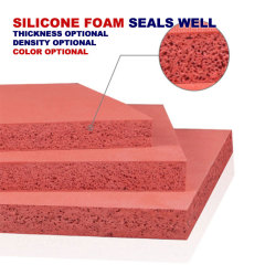 Fabric silicone foam board