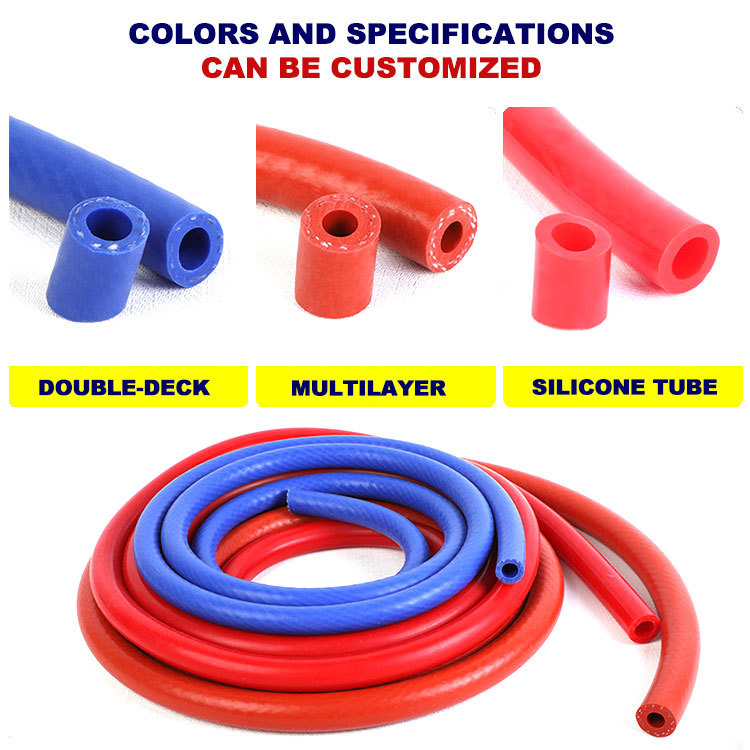 Silicone braided tube